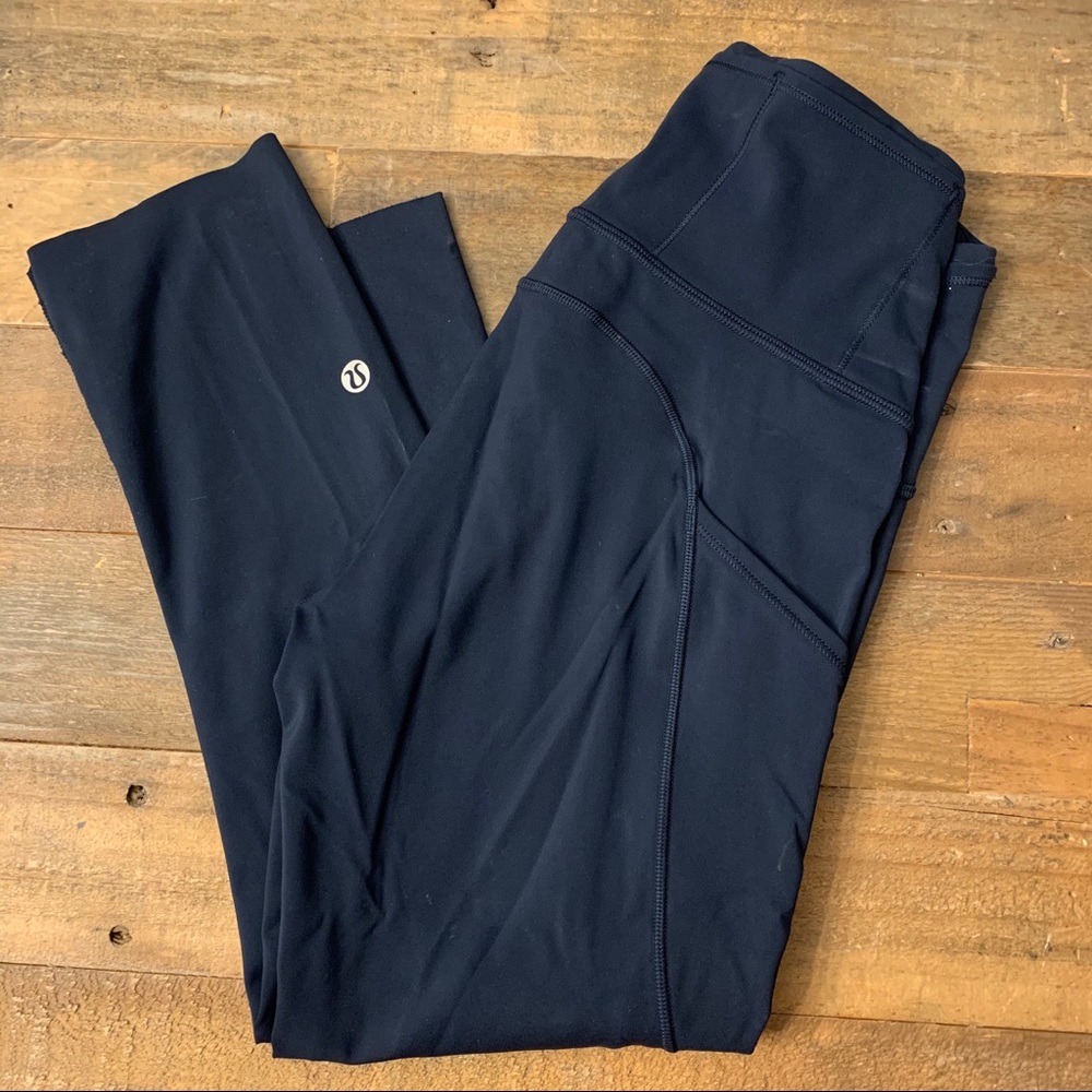 Lululemon fast and free crop 2 19” nulux true navy